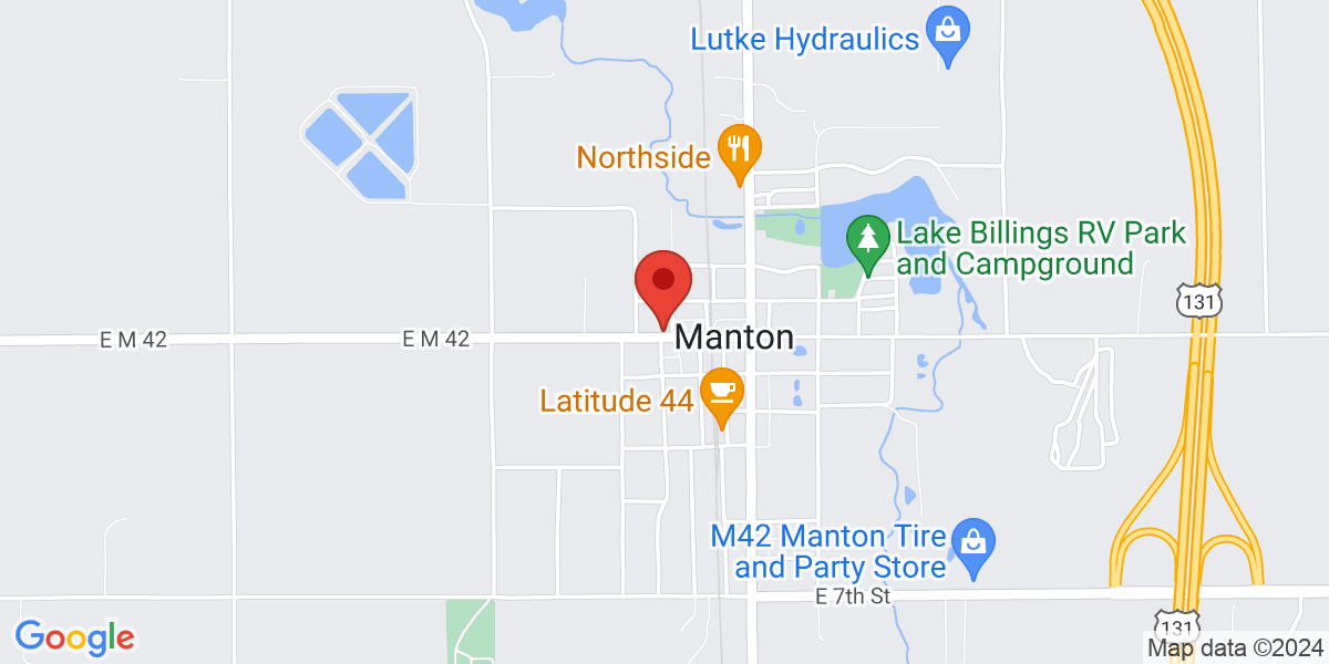 Map of Manton Public Library